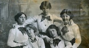 Мгновения прошлого: как выглядели юные леди 100 лет назад (21 фото)
