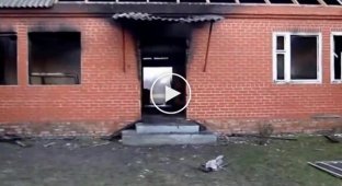 Российские оккупационные банды в Ичкерии, сжигают дома родственников борцов за освобождение страны