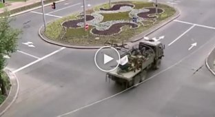 Новые виды военной техники в Донецке