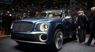 Компания Bentley показала свой новый внедорожник EXP 9 F (30 фото+2 видео)