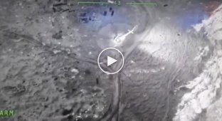 Посадка вражеского вертолета с десантом на острове Змеиный
