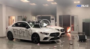 Протестующие в США пришли в салон Mercedes в Окленде