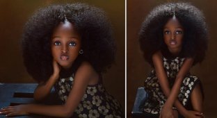 Джейр — 5-летняя «самая красивая девочка в мире» из Нигерии (7 фото)