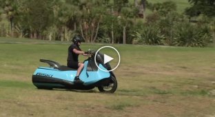 Мотоцикл-амфибия от компании Gibbs (4 фото + 1 видео)