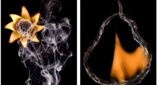 Художник создает уникальные миниатюры из сгоревших спичек и огня (6 фото)