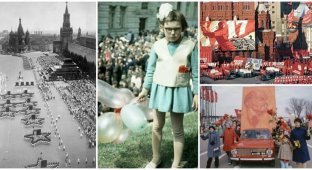 Как это было: значимые кадры с первомайских демонстраций в СССР (28 фото)