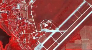 Появились спутниковые снимки аэродрома «Саки» в Новофедоровке в инфракрасном диапазоне