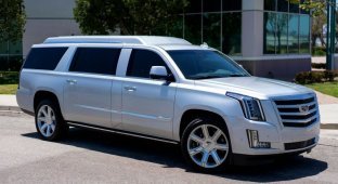 Растянутый и роскошный: Cadillac Escalade ESV известного американского футболиста (12 фото)