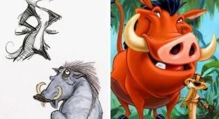Зарисовки персонажей Disney (30 фото)