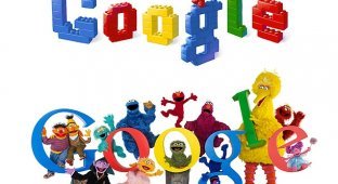 История логотипов Google Doodles (34 фото)