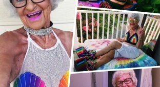 «Стареть можно не только красиво, но и круто!» или как выглядит самая классная и яркая бабушка Инстаграма? (10 фото)