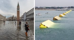 Новая технология может спасти Венецию от будущих наводнений (5 фото)