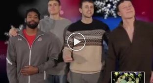Пародия баскетболистов «Локомотива» на клип «Новый год» группы «Стекловата»