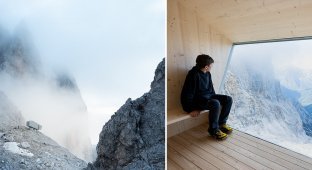 В Доломитовых Альпах построили убежище для туристов на высоте 2667 метров (10 фото)