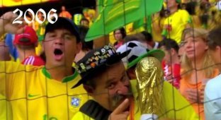 Самый грустный болельщик бразильской сборной (3 фото + видео)