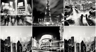 Черно-белая красота больших городов (21 фото)