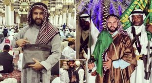 Израильтянин вызвал скандал в сети, посетив мусульманские святыни (7 фото)