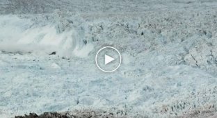 Зрелищные кадры. Сход ледника в Гренландии