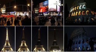 В Час Земли 180 стран погрузились в темноту (11 фото + 2 видео)