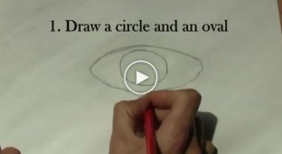 Как нарисовать реалистично глаз в два шага