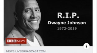 Появилась информация о смерти известного актера Дуэйна «Скалы» Джонсона