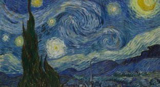 Спустя более 100 лет удалось понять, что изображено на картине Ван Гога «Звездная ночь» (6 гифок)
