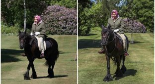 94-летняя королева Великобритании вышла из карантина верхом на лошади (9 фото)