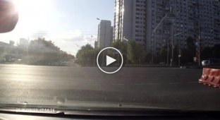 Маз протаранил Kia на Варшавском шоссе