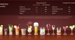 Алкогольные напитки: считаем этанол и калории (15 фото)