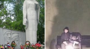 Вандалы отмыли оскверненный мемориал "Родина-мать" в Буденновске (2 фото)