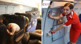 Секреты о перелетах от стюардесс (10 фото)