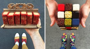 Парижский кондитер готовит безумные десерты под цвет своих туфель! (53 фото)