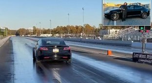 Новая модель Tesla поставила рекорд скорости (5 фото + 1 видео)