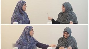 Мусульманки демонстрируют на видео, как правильно бить жену (5 фото + 1 видео)