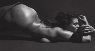 Знаменитая модель размера плюс Эшли Грэм снялась обнажённой для журнала, и она как всегда великолепна (5 фото)