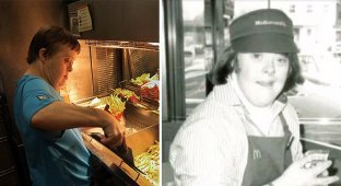 Женщина с синдромом Дауна вышла на пенсию после 32 лет работы в McDonald’s (7 фото)