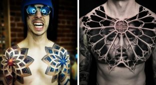 17 татуировок на груди, которые затмят собой все украшения (18 фото)