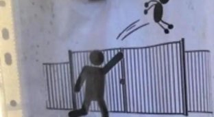 Во Франции учителя попросили родителей не бросать детей через забор (2 фото)