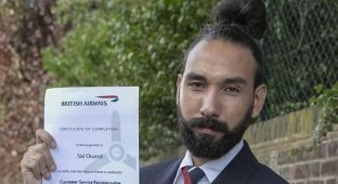 Сотрудник British Airways был уволен за причёску (5 фото)