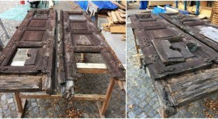 Скрупулезная реставрация дверей мавзолея вековой давности: фото до и после (8 фото)