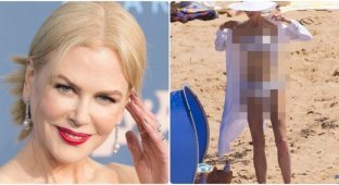51-летняя Николь Кидман удивила поклонников фигурой на пляже (6 фото)