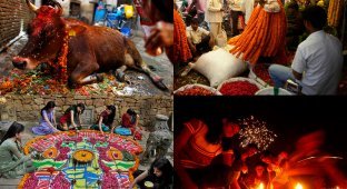 Фестиваль огней в Индии (26 фото)