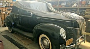 Ford DeLuxe модель 1940 года в идеальном состоянии после реставрации 9 лет простоял в гараже (10 фото)