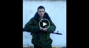 Российские наемники из Омска передают видео-привет в свой город находясь в Донецке