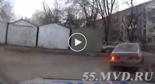 Погоня в Омске за пьяным водителем