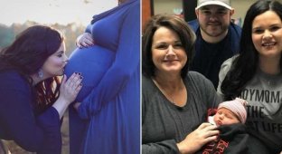 В этой невероятно красивой истории женщина выносила ребёнка своего сына (15 фото + 2 видео)