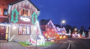 Рождественская сказка на одной из улиц Великобритании (16 фото)