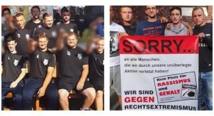 Немецкий клуб выгнал семь игроков за "зигу" на фото (2 фото)
