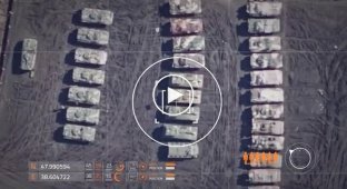 Крупное скопление вооружений ВС РФ на Донбассе