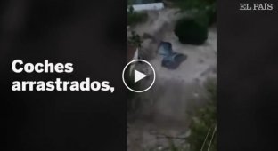 Последствия ежегодных наводнений и ливней в Испании показали на видео